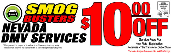 Coupons Promotions Discounts - Smog Busters DMV Services - New Plates ...